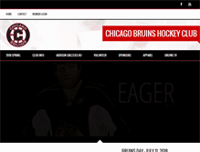 Tablet Screenshot of chicagobruinshockey.com
